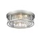 Z-Lite Clarion 4 Light Flush Mount, Brushed Nickel & Inner Clear Water & Outer Clear 493F4-BN - alternate 5